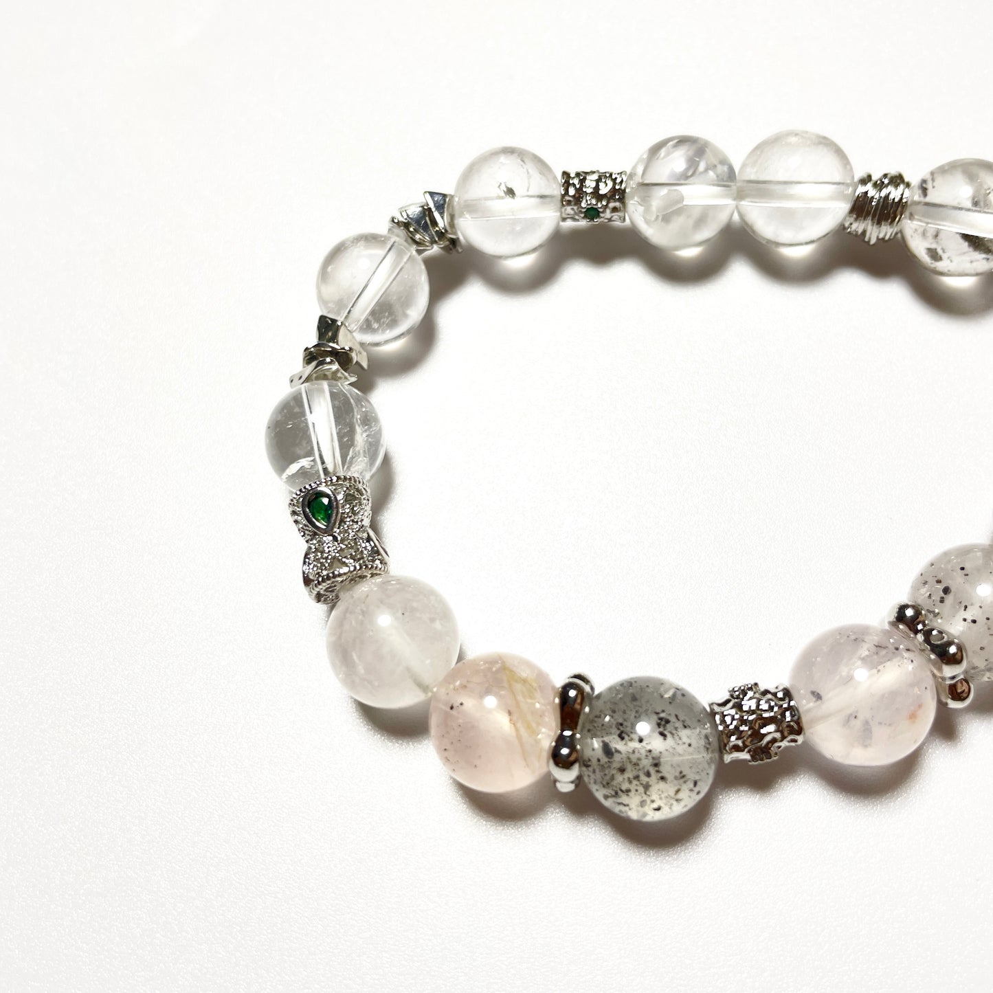 Natural white crystal bracelet